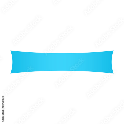 blue square banner bar and curve