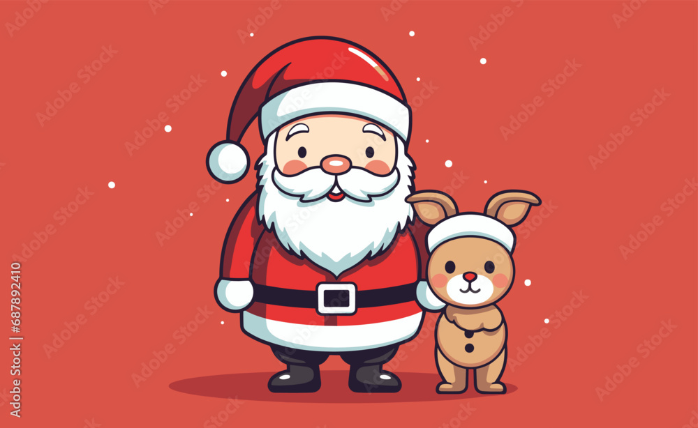 Santa with Rudolf Santa with Rudolf