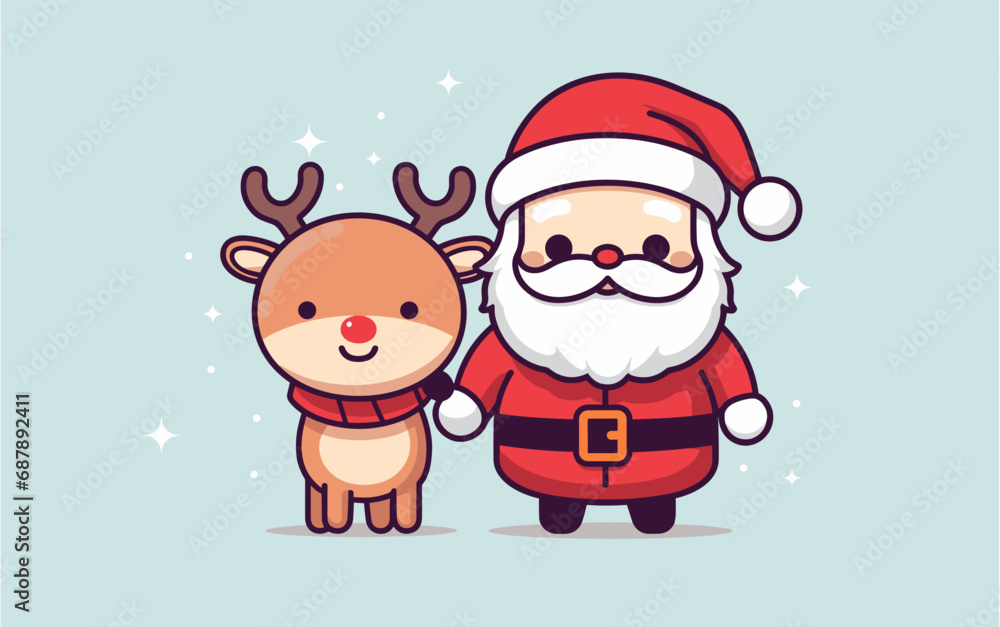 Santa with Rudolf Santa with Rudolf