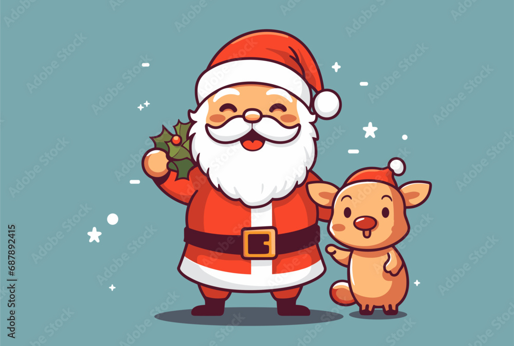 Santa with Rudolf Santa with Rudolf