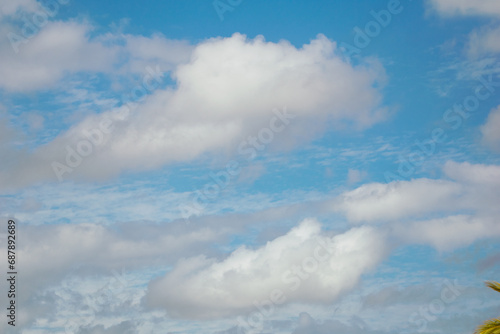 Fototapeta Naklejka Na Ścianę i Meble -  A beautiful blue sky with clouds