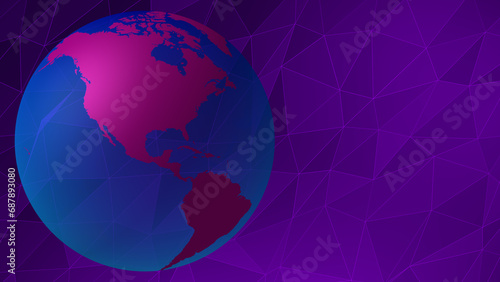 Rotating globe lines connected network of global communication and media, bringing breaking news and worldwide updates to interconnected world