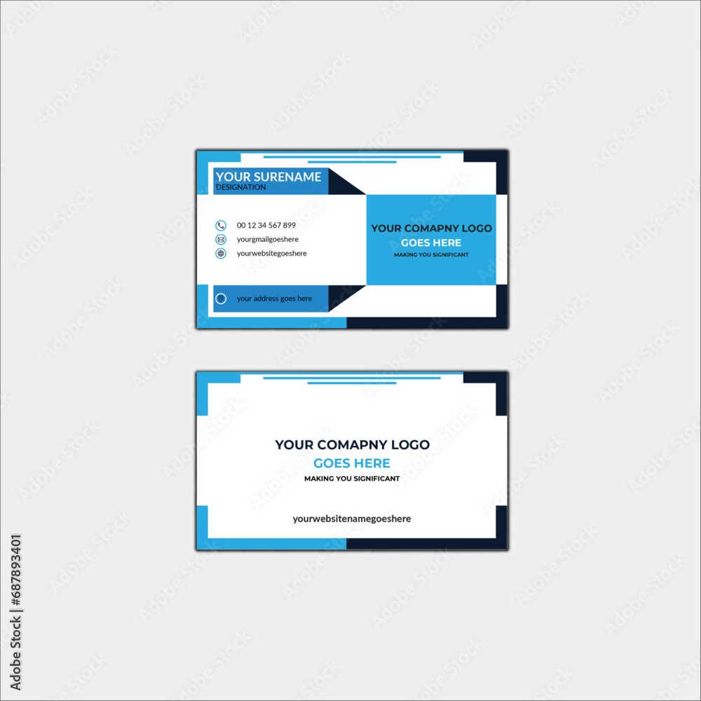 Luxury Double-sided creative and Clean Business Card design Template for professional Business and personal use. Business card design with gold style minimalist print template with Beautiful
2 colors
Luxury Double-sided creative and Clean Business Card design Template for professional Business and personal use. Business card design with gold style minimalist print template with Beautiful
2 colors