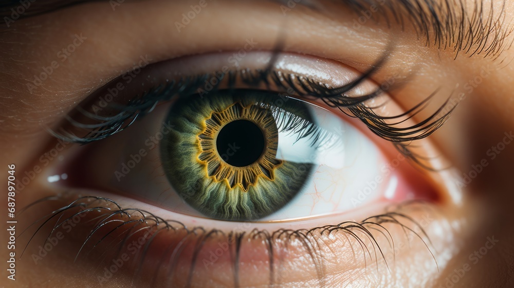 Fototapeta premium Human eye. Intricate Closeup of the Human Eye