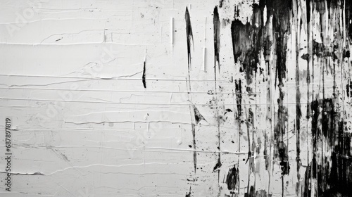 Abstract patterns in peeling paint, black and white color,  background