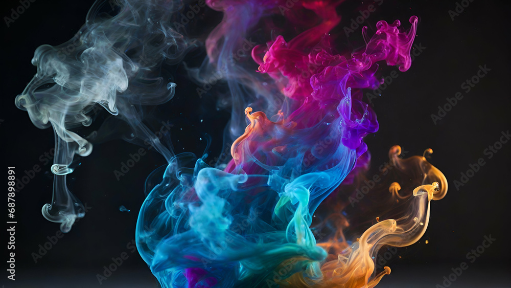 Fototapeta premium fire and smoke illustration