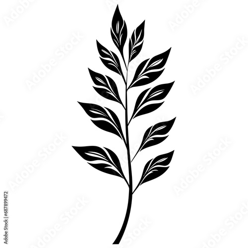 Icon Illustration of Leaf in Trendy Flat Isolated on White Background. SVG Vector   © Sulthan Vector