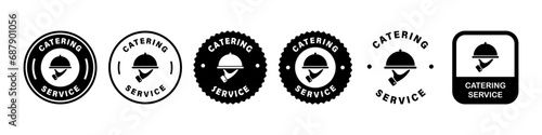 Catering service icon set. Vector sign collection.