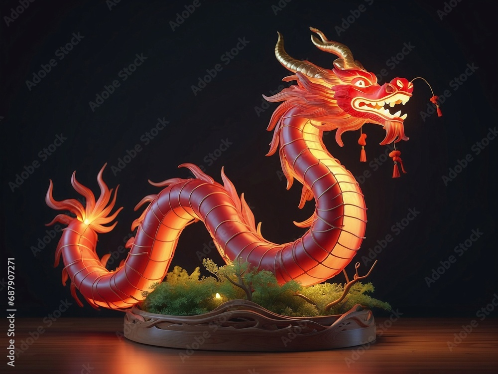 Obraz premium dragon Chinese creature in new years