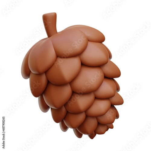Foto Pinecone 3D Icon Illustrations