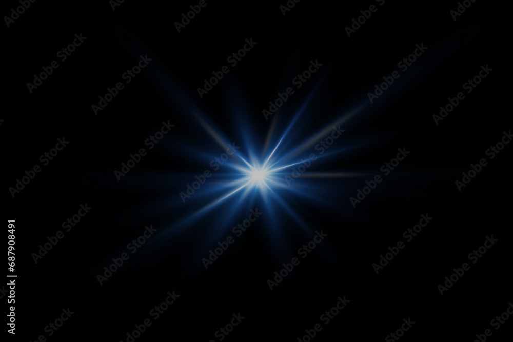 A flash of light that creates a speed effect. The flare of the special effect of an explosion of light.