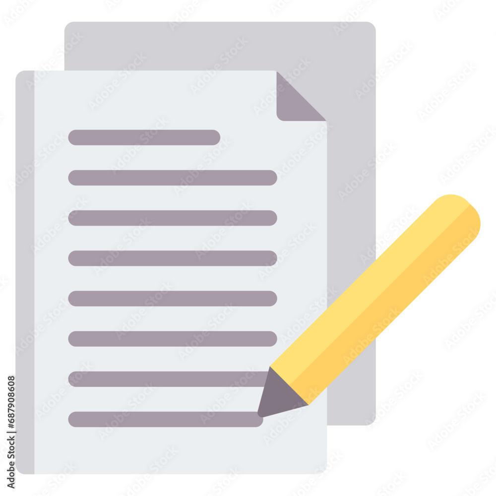 Contract Flat Icon Contract Flat Icon