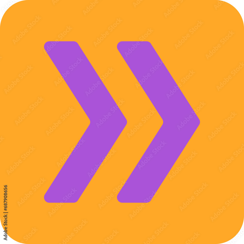 Obraz premium Right Chevron Icon