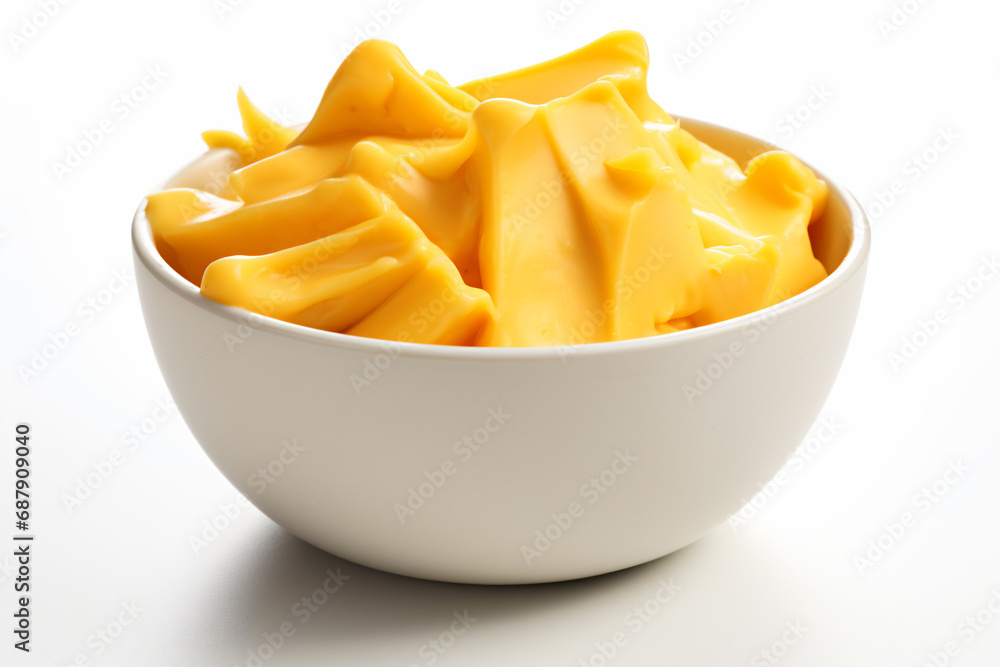 a bowl of cheese chips on a white surface
a bowl of cheese chips on a white surface