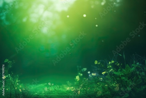 Free photo abstract blurred, green  background with plants    © Ali