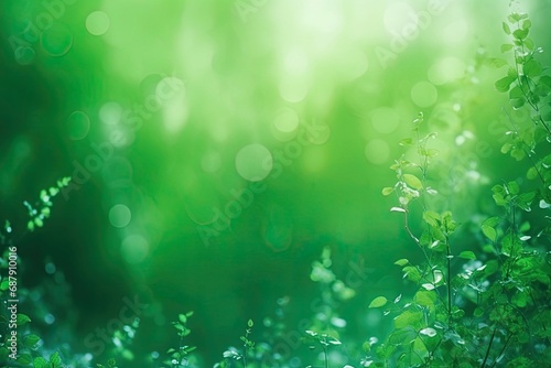 Free photo abstract blurred, green background with plants 