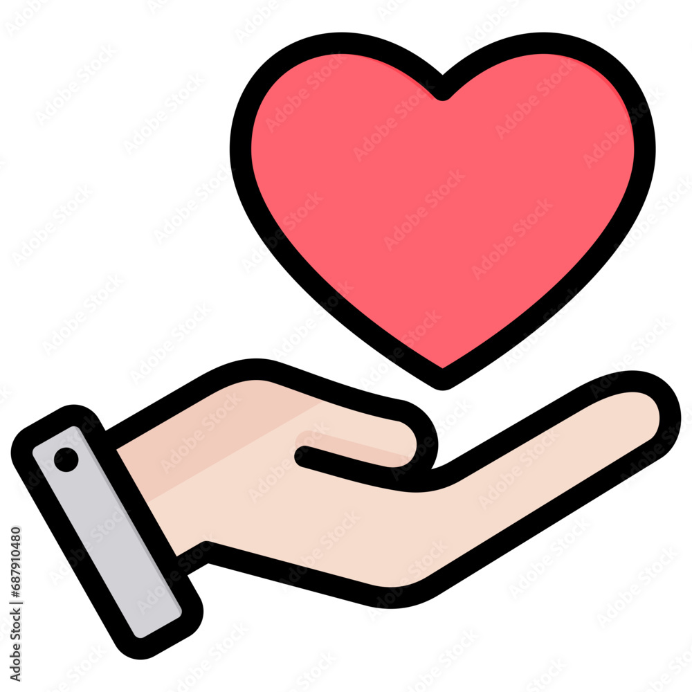 Health Insurance Outline Color Icon