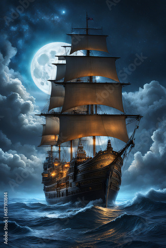 majestic pirate ship photo