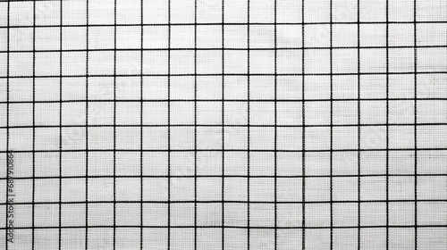Subtle linen texture with grid pattern  black and white color  abstract  background