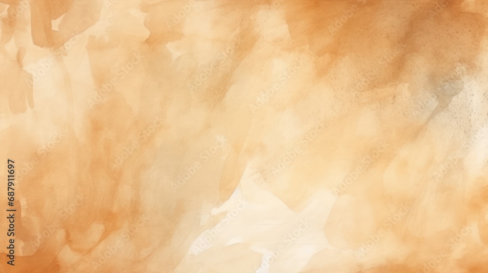 Fototapeta premium Watercolor art background. Old paper. Beige texture for cards, flyers, poster, banner.