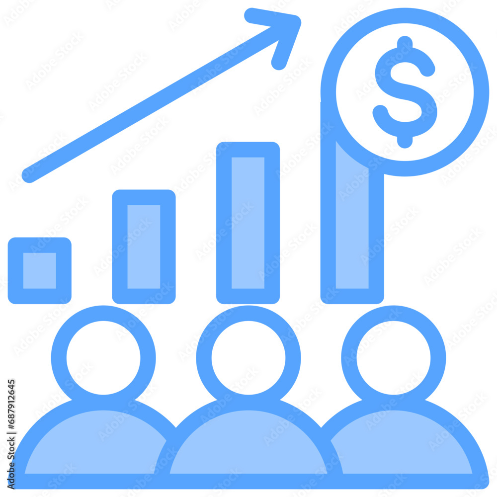 Sales Force Blue Icon Sales Force Blue Icon
