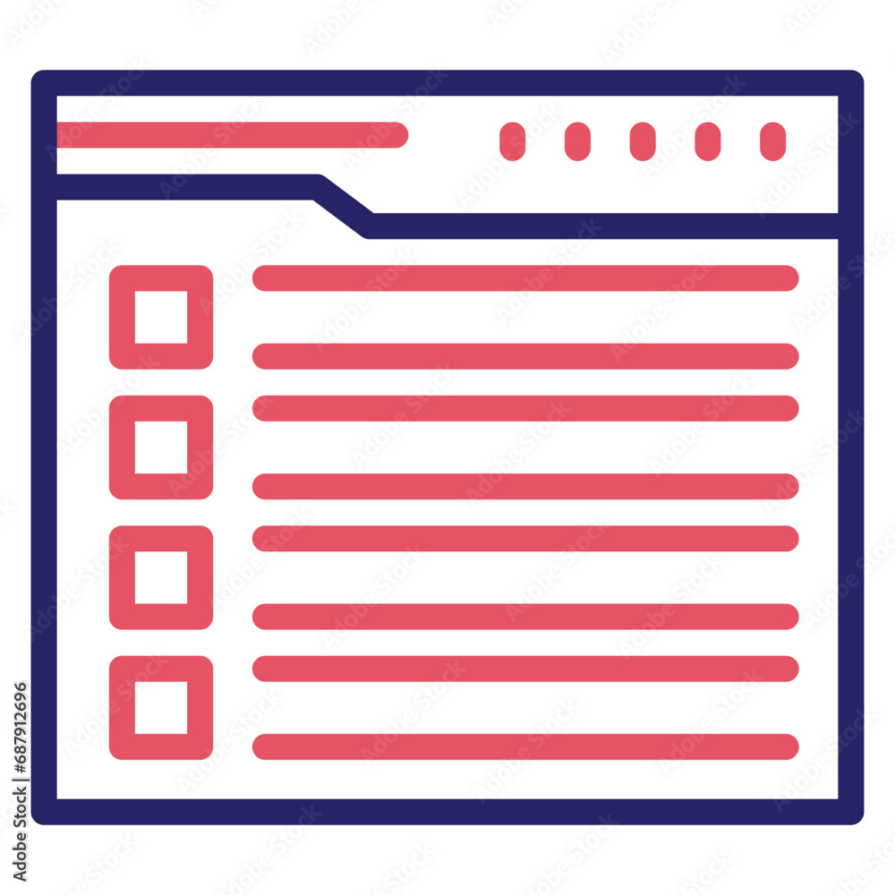 Website Checklist Icon Website Checklist Icon