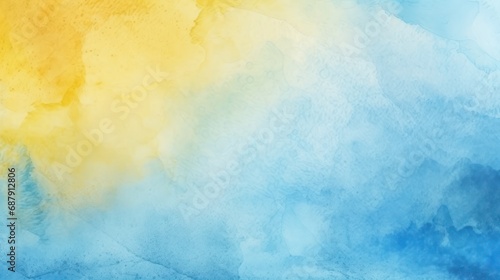 Watercolor art background. Old paper. Blue and yellow  texture for cards  flyers  poster  banner.