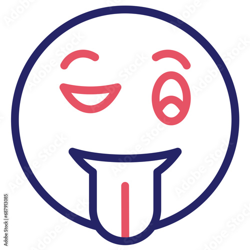 Winking Face with Tongue Icon