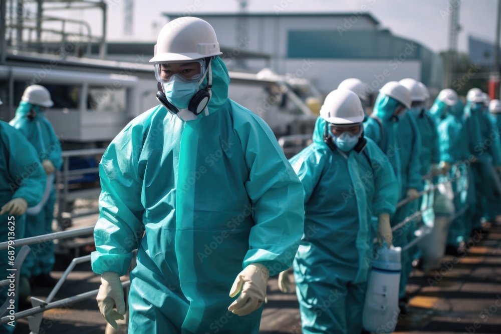 Medical workers wear personal protective equipment to prevent disease transmission and protect themselves from viruses