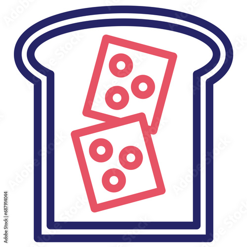 Cheese Bread Icon