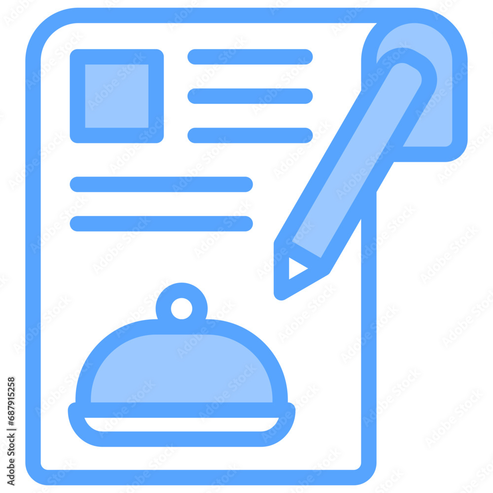 Food Article Blue Icon Food Article Blue Icon