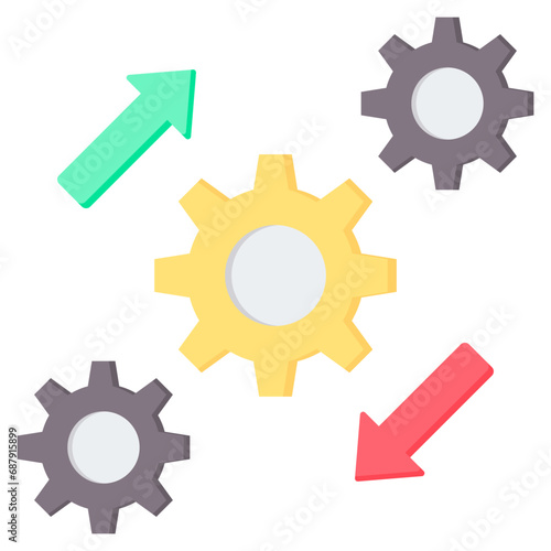Integrate Flat Icon