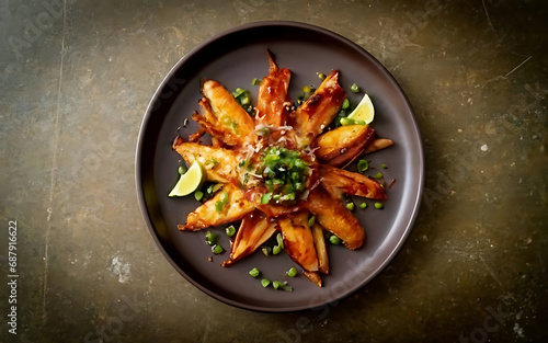 Capture the essence of Banchan in a mouthwatering food photography shot Generative AI