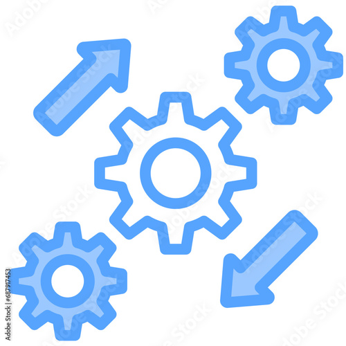 Integrate Blue Icon