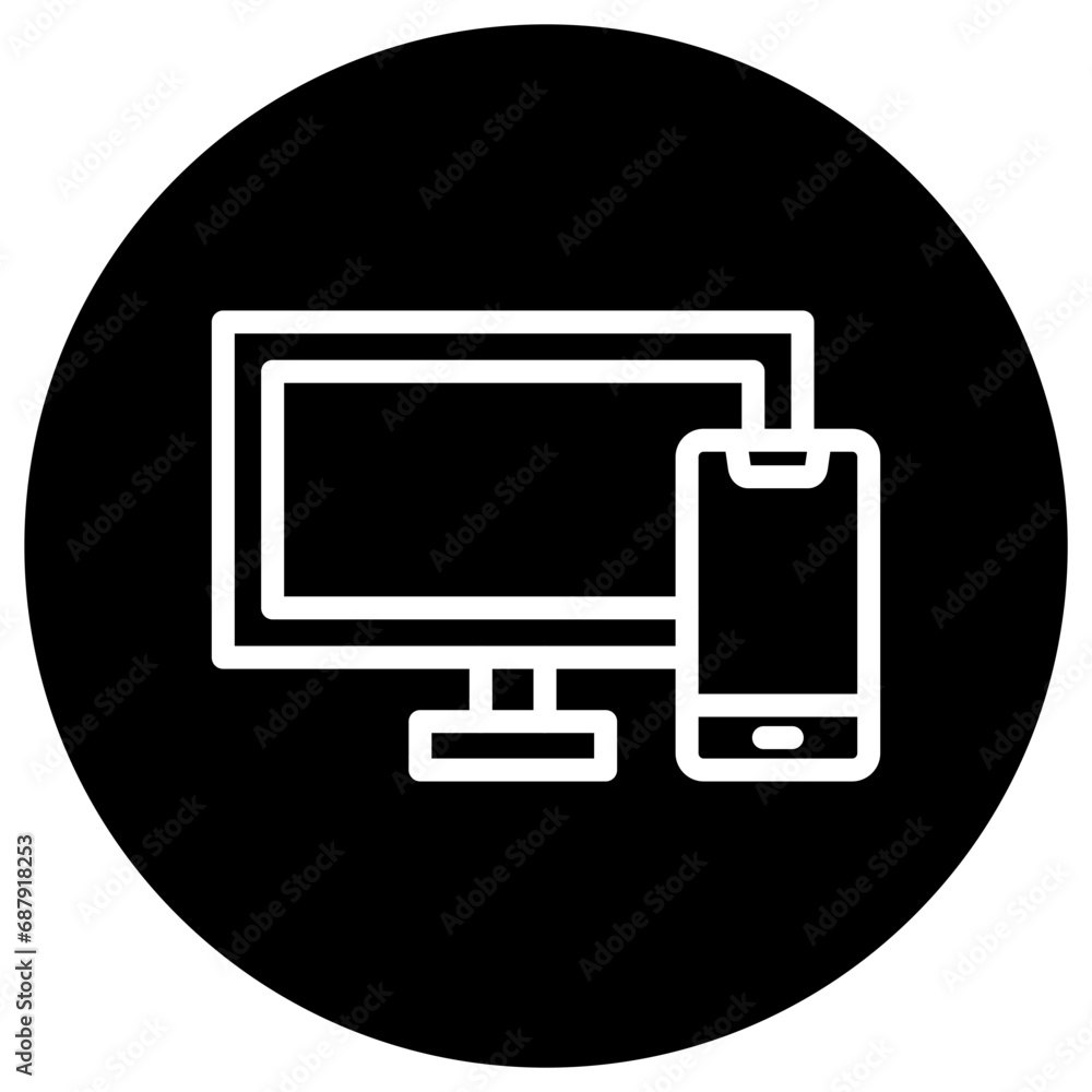 Responsive Vector Icon Design Illustration Responsive Vector Icon Design Illustration