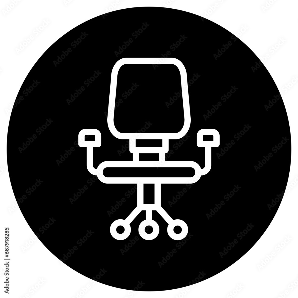 Desk chair Vector Icon Design Illustration Desk chair Vector Icon Design Illustration