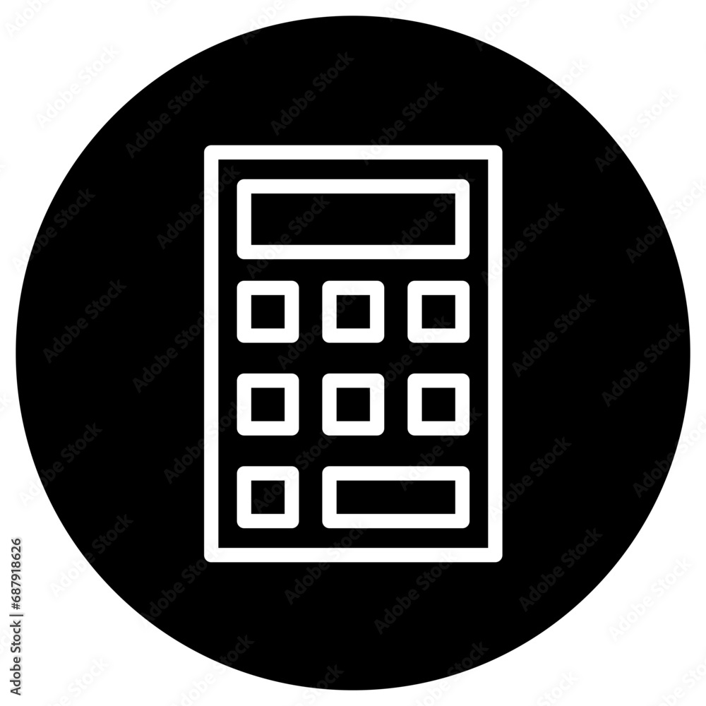 Calculator Vector Icon Design Illustration Calculator Vector Icon Design Illustration