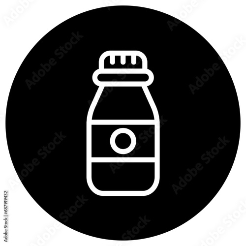 Vial bottle Vector Icon Design Illustration