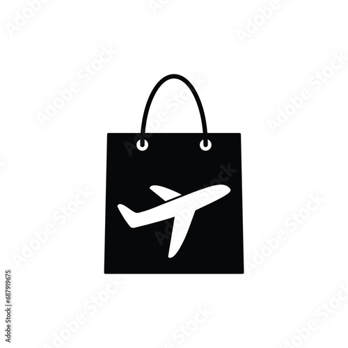 Duty free vector icon bag icon 