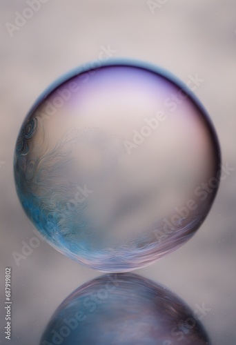 Unveiling the Unseen High-speed Photograph Revealing Hidden Intricacies Soap Bubble