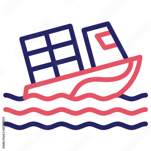 Boat Sink Icon