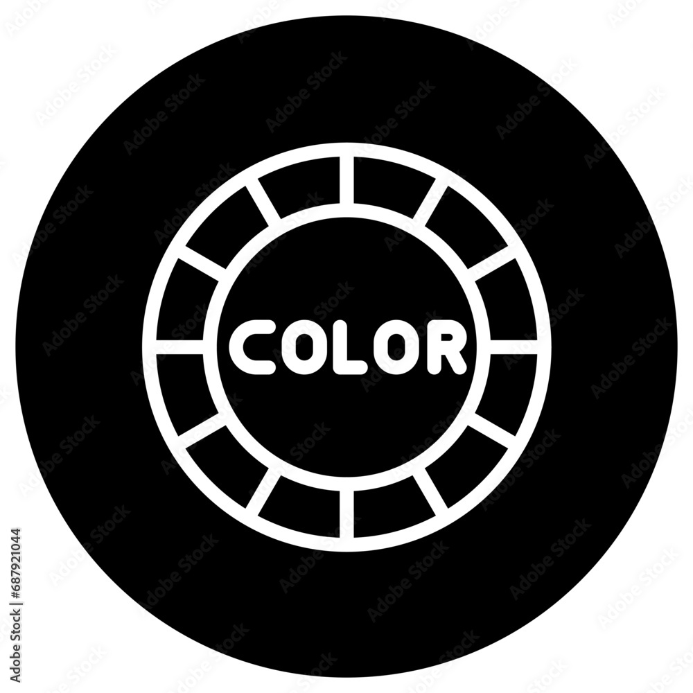 Fototapeta premium Color wheel Vector Icon Design Illustration