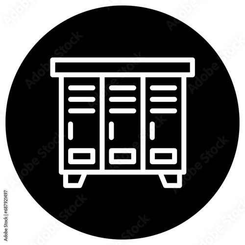 Locker Vector Icon Design Illustration