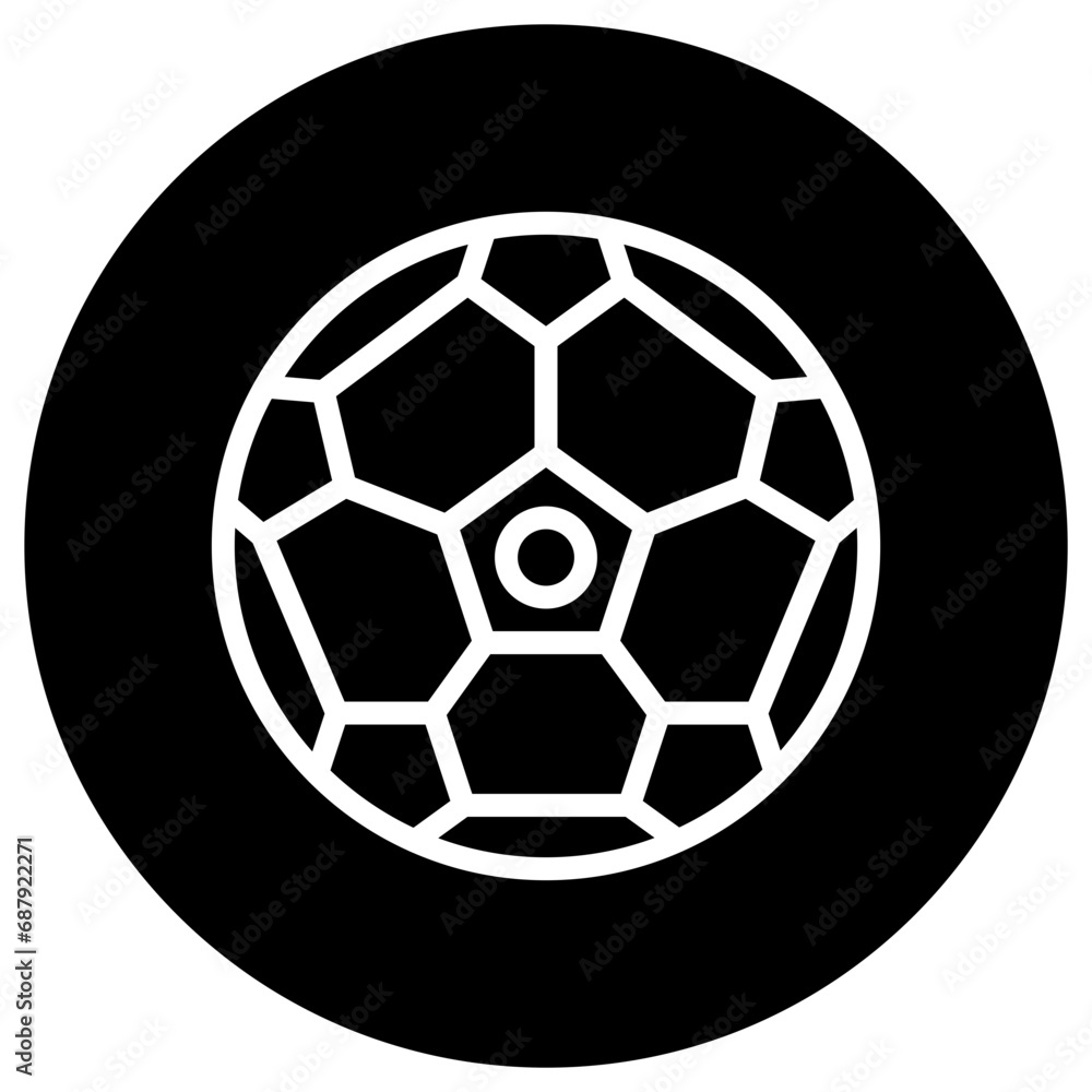 Fototapeta premium Football Vector Icon Design Illustration