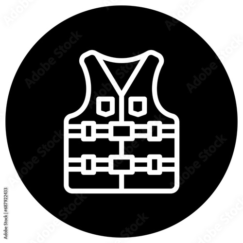 Life vest Vector Icon Design Illustration