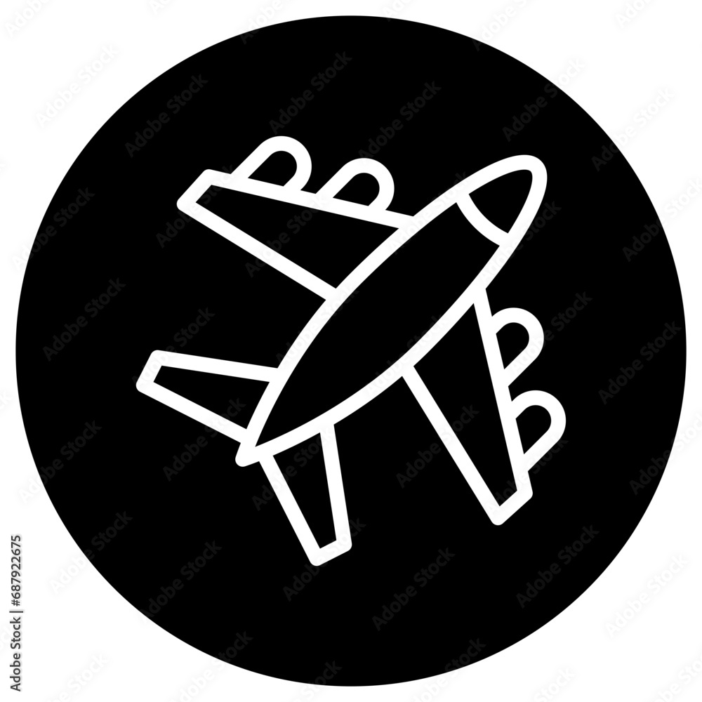 Airplane Vector Icon Design Illustration Airplane Vector Icon Design Illustration