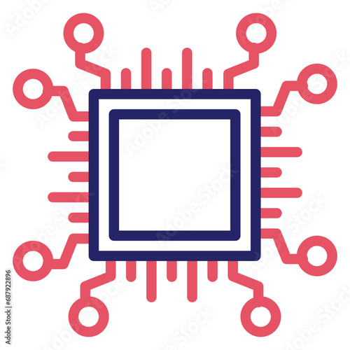 Brain Chip Icon