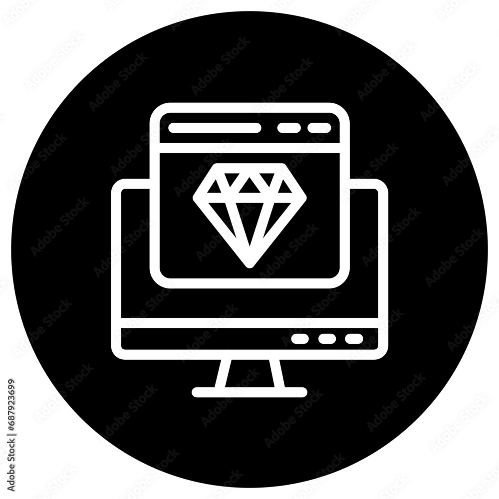 Diamond Vector Icon Design Illustration Diamond Vector Icon Design Illustration
