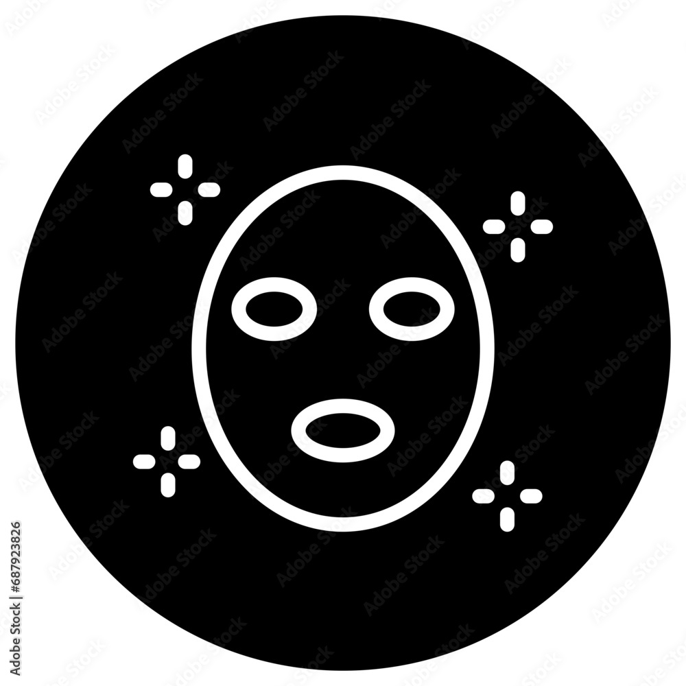 Obraz premium Face mask Vector Icon Design Illustration