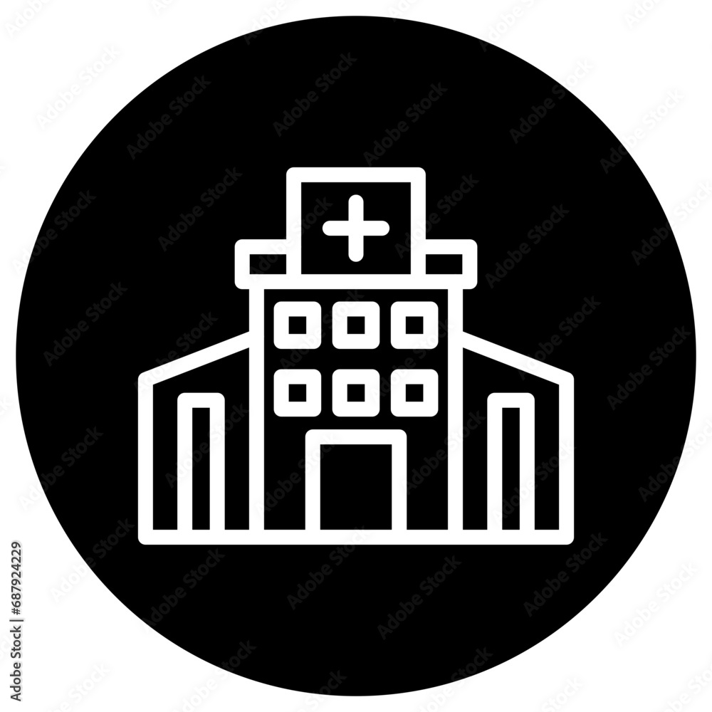 Fototapeta premium Hospital Vector Icon Design Illustration